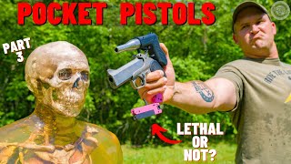 How Lethal Are Pocket Pistols  Part 3 [upl. by Aneelehs]