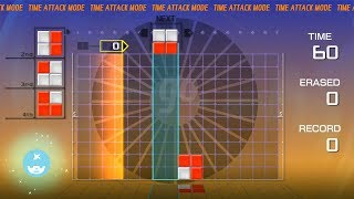 LUMINES REMASTERED  60 sec attack 120 blocks [upl. by Ynnaffit]