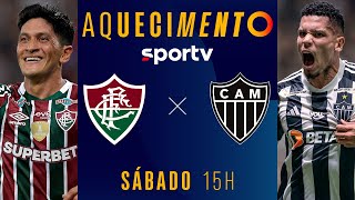 FLUMINENSE X ATLÉTICOMG  AQUECIMENTO AO VIVO E COM IMAGENS  BRASILEIRÃO 2024  live  sportv [upl. by Beasley589]