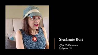 Stephanie Burt Poetry Reading  Epigram 51 [upl. by Jaehne]