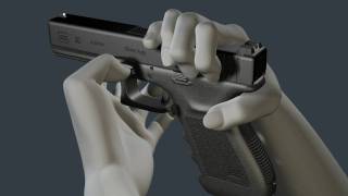 3D Glock Animation  How to disassemble and reassemble the G20 [upl. by Eleon]