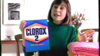 1991 Clorox 2 quotCleaner and brighterquot TV Commercial [upl. by Sarilda]