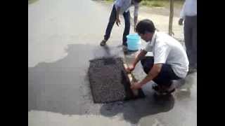 Tân Thạnh Chuyển giao công nghệ thi công Carboncor Asphalt làm mặt đường 2 [upl. by Daniels]