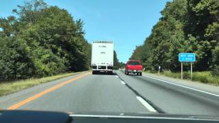 driver view I84 westbound in New York State from Connecticut to Pennsylvania on 82513 1 of 3 [upl. by Eyllib]