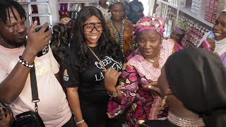 WUNMI TORIOLA STORMS THE OPENING OF ABEBI WHITE EMPIRE [upl. by Asiruam737]