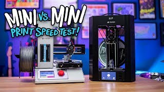 Mini vs Mini Monoprice 3D Printer Speed Test [upl. by Odnamla141]