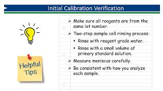 Method 3340 Initial Calibration Verification for the Grab Method [upl. by Tillie967]