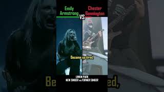 EMILY ARMSTRONG vs CHESTER BENNINGTON Linkin Park  Numb  shorts versus music [upl. by Atelahs]