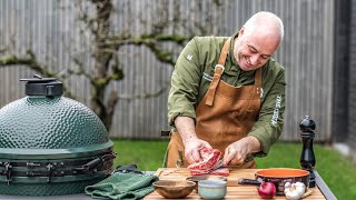 Big Green Egg Live Stream nr 3  Speciale kipburger a la chef Michel [upl. by Eidolem266]