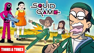 Squid Game Competition with my Family FGTeeV Animated [upl. by Bohannon678]