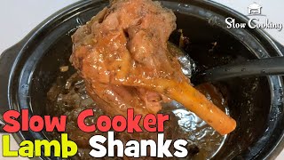 Simple and Amazing Slow Cooker Lamb Shanks [upl. by Yelssew]