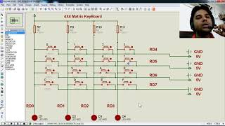 4X4 Matrix Keyboard Interfacing [upl. by Nodab]