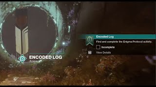 Encoded Log secret mission on Nessus  Destiny 2 final shape [upl. by Fessuoy]