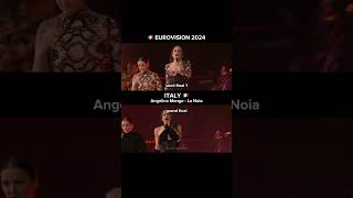 Eurovision 2024 Performance Comparison Angelina Mango  La Noia Italy 🇮🇹  SemiFinal vs Final [upl. by Joerg]