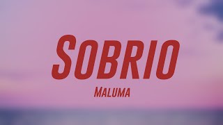 Sobrio  Maluma Lyrics Video 🎶 [upl. by Eserrehs666]