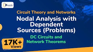 Nodal Analysis with Dependent Sources Problems  DC Circuits and Network Theorems [upl. by Orabel284]