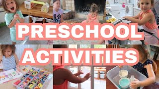 ACTIVITIES FOR 4 YEAR OLDS AT HOME  PRESCHOOL ACTIVITIES FOR 4 YEAR OLDS [upl. by Crin]