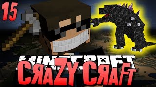 Minecraft CRAZY CRAFT 15  CLIFF HANGER OP Minecraft Mod Survival [upl. by Hsotnas]