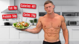 My full diet to get SHREDDED 2500 calorie bodybuilder fat loss diet [upl. by Ahcas]