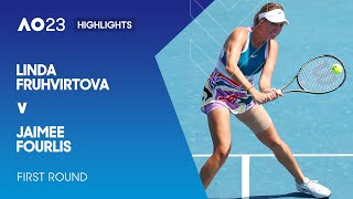 Linda Fruhvirtova v Jaimee Fourlis Highlights  Australian Open 2023 First Round [upl. by Ecirpak682]