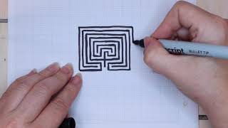 Drawing a labyrinth [upl. by Lory]