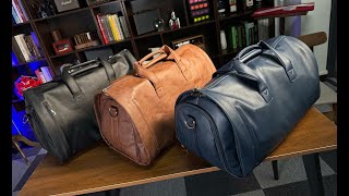 MS Leather Garment Bag by MS Magic [upl. by Ecnarretal]