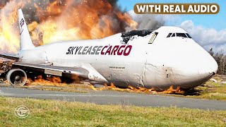 Boeing 747 Crashes Just 35 Seconds After Landing in Canada With Real Audio [upl. by Lotsyrc423]