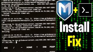 Termux Tutorial  Metasploit install termux Without Error  Connection Timeout Error Termux [upl. by Yenttirb564]