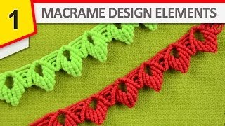 Design Elements  Macrame edging [upl. by Sanfo]