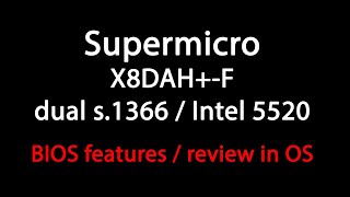 SUPERMICRO X8DAHF  2X XEON X5660  12Gb ECC RAM [upl. by Elston172]