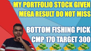 My portfolio stock for Bottom Fishing  share market news today  multibagger stocks  best shares [upl. by Neeluqcaj]