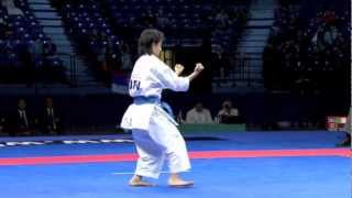 Rika Usami of Japan Individual Female Karate Kata Bronze Medal WKF Belgrade 2010 22 [upl. by Eedyah907]