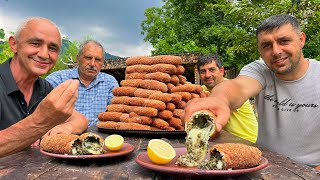 Chicken Kiev Recipe  Cooking Chicken Kyiv  Chicken Kiev Cutlet Cooking In Village  Cooking Boys [upl. by Sarnoff]