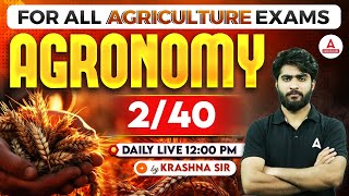 Agronomy 240  Agriculture Exam Preparation 2024  UPSSSC AGTA  IBPS AFO  Bihar BHO 2024 [upl. by Kallman161]