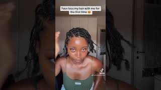 Faux Locs Tutorial  How to faux locs your own hair at home  Save money [upl. by Volotta]