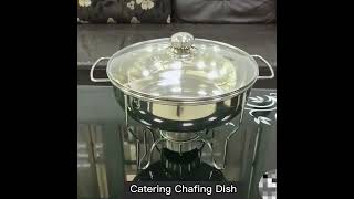 FTS Buffet Set Dishes Sale Gold Roll Top In Dubai Wire Rack Food Warmer Catering Chafing Dish [upl. by Ahseinat932]