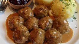 Swedish Meatballs Recipe  Beef amp Pork Meatballs with Creamy Brown Gravy [upl. by Yvon]