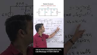 nodal analysis problems with solutions  Basic Electrical Engineering shorts short shortsvideo [upl. by Mussman272]