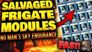 How to Find Salvaged Frigate module amp S Class Freighter Upgrades No Mans Sky Endurance Fast [upl. by Aierb658]