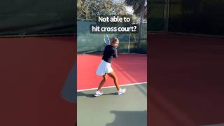 Struggling with your crosses Make sure you’re not locked 👍🏻🎾 tennis tennisready miamicoach [upl. by Khorma]