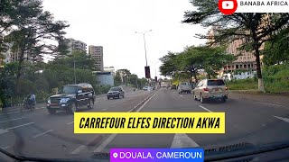 Cameroun Douala Carrefour elfes  axe lourd  Bonanjo  Akwa [upl. by Netsua]