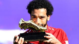 WATCH Kenny Dalglish presents Mohamed Salah with Golden Boot [upl. by Arratahs591]