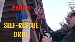 PART 6 SINGLEHANDED MAN OVERBOARD SELFRESCUE REBOARDING EQUIPMENT DRILL [upl. by Aduhey387]