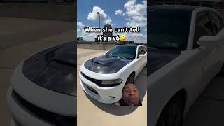 They won’t know if it’s a V6 or not 😂 srt shorts car trending viralvideo wheelup [upl. by Eiahpets]