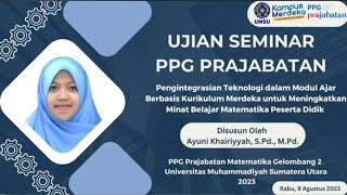 PPT Ujian Seminar PPG Prajabatan [upl. by Dottie]