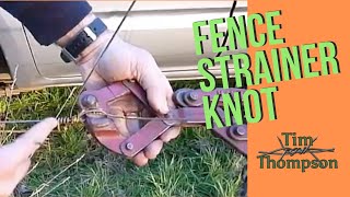 Fencing Knots 3 The Strainer or speed Knot [upl. by Atikram480]