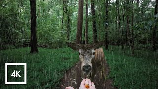 Relaxing Lush Forest Thunderstorm Walking in the Rain ASMR Nature Sounds for Sleep [upl. by Gnat186]