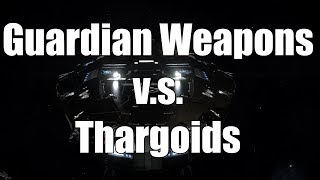 Elite Dangerous  Guardian Weapons Vs Thargoids [upl. by Onaicnop507]