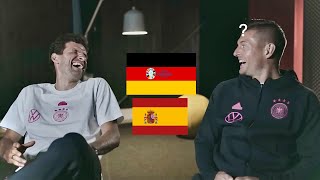 TONI KROOS UND THOMAS MÜLLER VOR DEUTSCHLAND🇩🇪🇪🇸SPANIEN😂 [upl. by Celle]