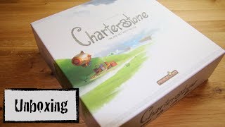 Unboxing  Charterstone Feuerland 2017 [upl. by Ecydnak]